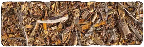 L'image montre du broyat de bois, le fameux BRF