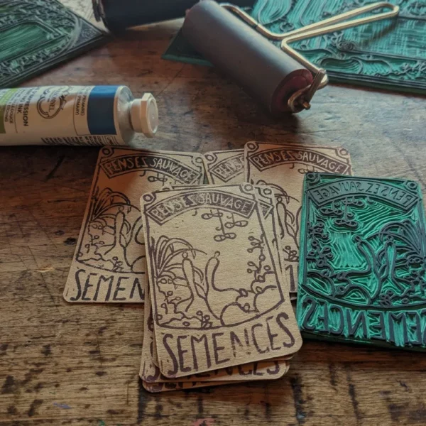 des cartes de visites fait main!