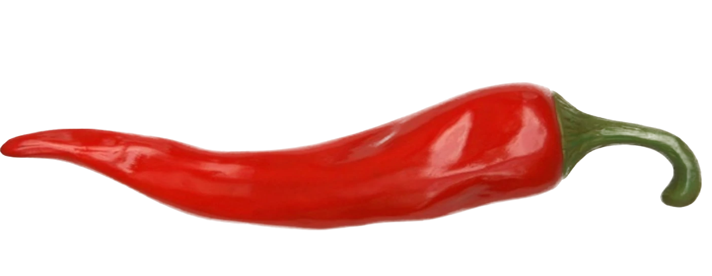 L'image montre un bon piment rouge