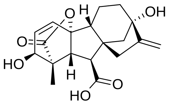 structure moléculaire de l'Acide Gibberellique