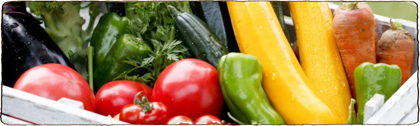 L'image montre une multitude de légumes de toutes les couleurs