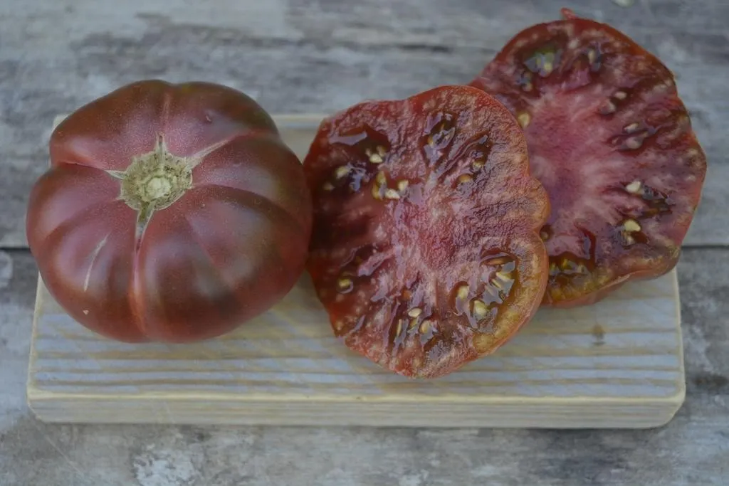 Graines biologiques reproductibles de Tomate "Noire de Cosebœuf" - Pensez Sauvage
